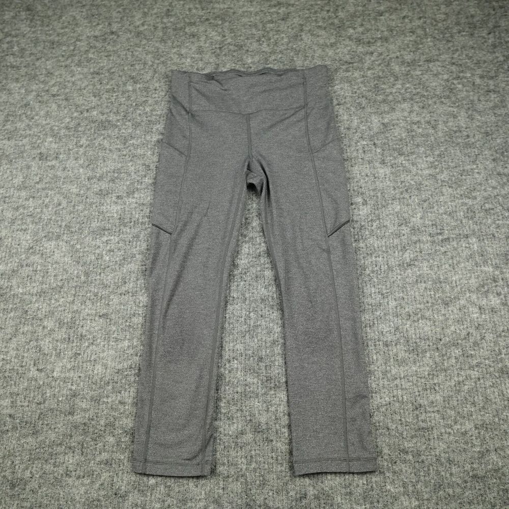 Lululemon Leggings Womens 4 Gray Heathered Speed Up Crop Stretch Breathable Gym-